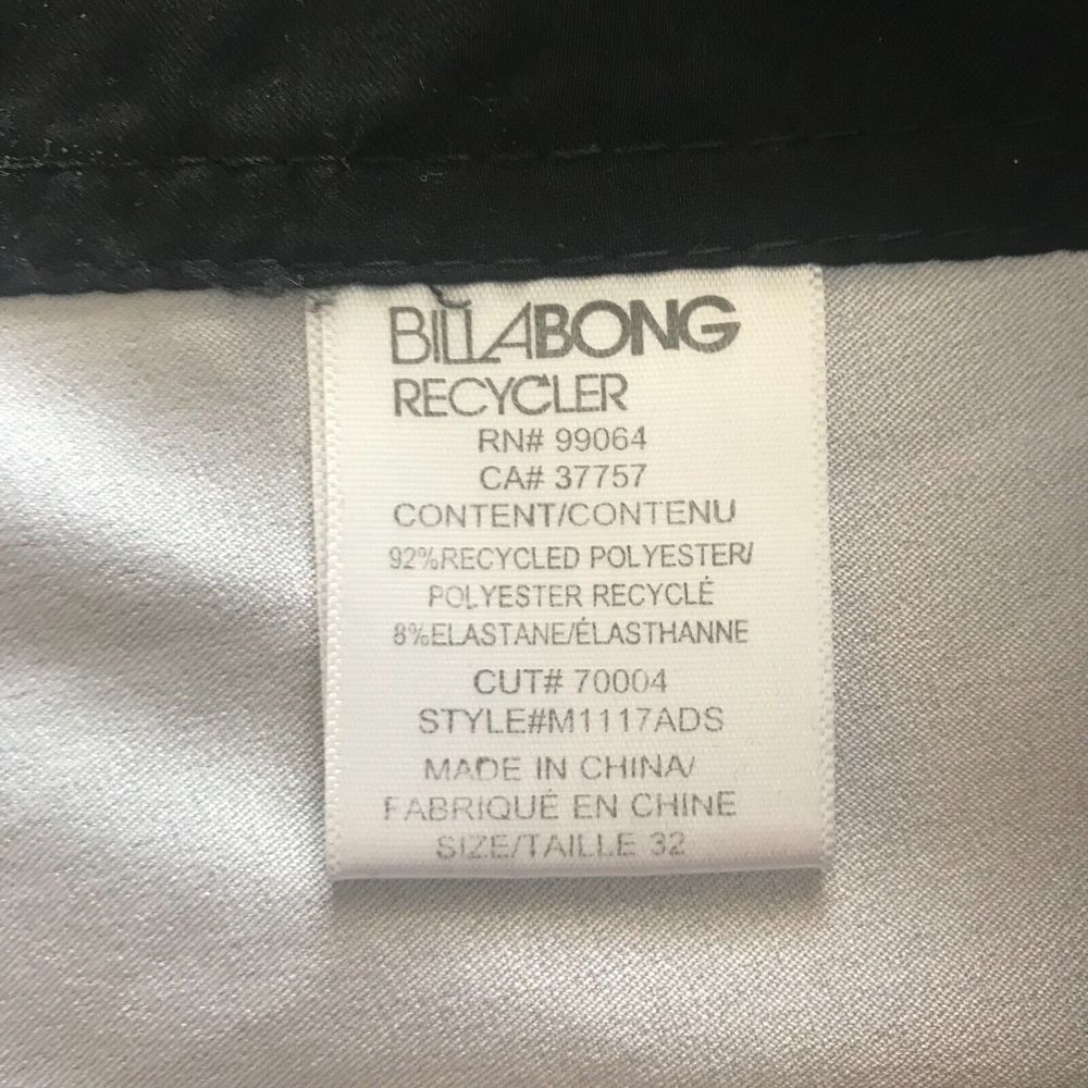 BILLABONG Platinum Board Shorts Mens 34‎ Black Orange Striped Swim Trunks PX3 - Picture 5 of 10